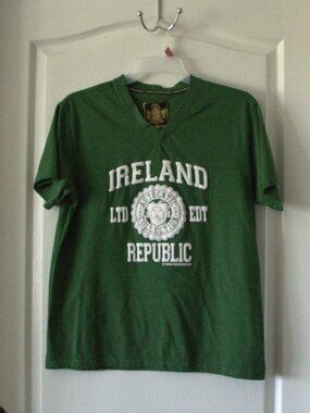 Irish Connexxion T-shirt Men's Green Graphic T-shirt Ireland Republic size Large